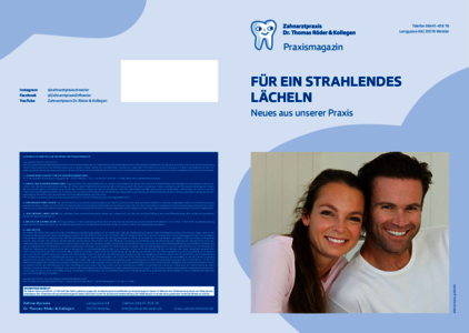 Information für ein strahlendes Lächeln - Praxismagazin Zahnarzt Dr. Röder und Kollegen