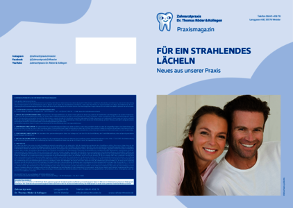 Information für ein strahlendes Lächeln - Praxismagazin Zahnarzt Dr. Röder und Kollegen